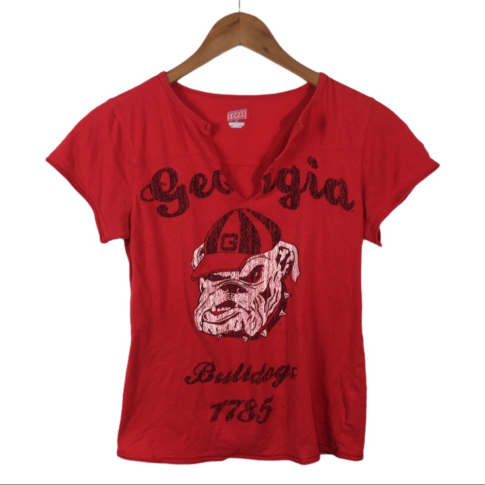 WS680 Soffe UGA Georgia Bulldogs Game Shirt L